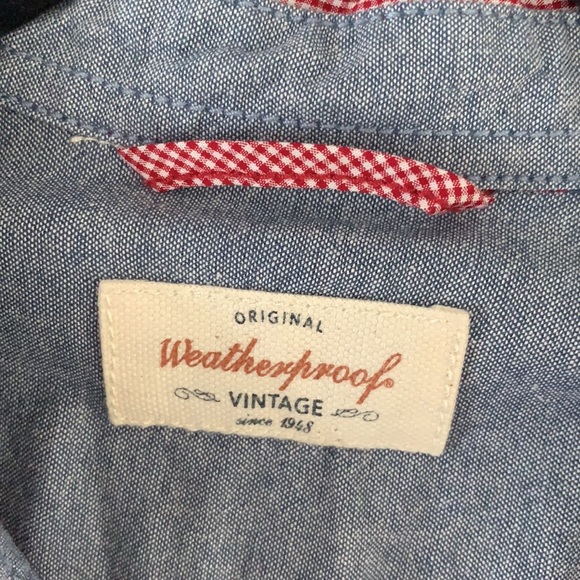 Weatherproof Women’s Red Check Vintage Button Down Shirt Size M - Picture 4 of 7